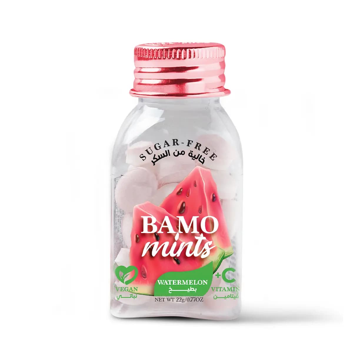 Bamo Mints, Refreshing Watermelon Candy, With Vitamin C - 22 Gm (Image 3 of 3)