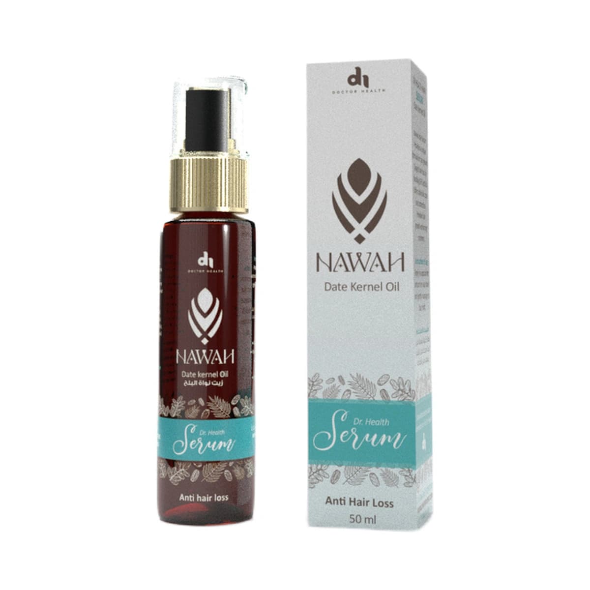 Nawah, Hair Serum, With Date Kernel Oil, Anti-Hair Loss - 50 Ml (Larawan 2 ng 2)