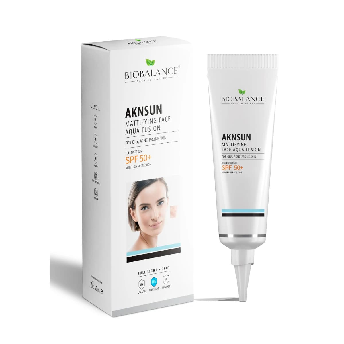Bio Balance, Aknsun, Sunscreen Spf 50+, Acne Skin - 40 Ml (Image 1 of 3)