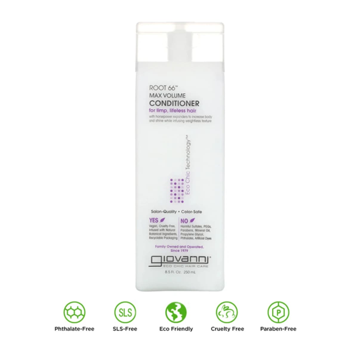 Giovanni, Root 66, Conditioner, Max Volume - 250 Ml (Larawan 1 ng 2)