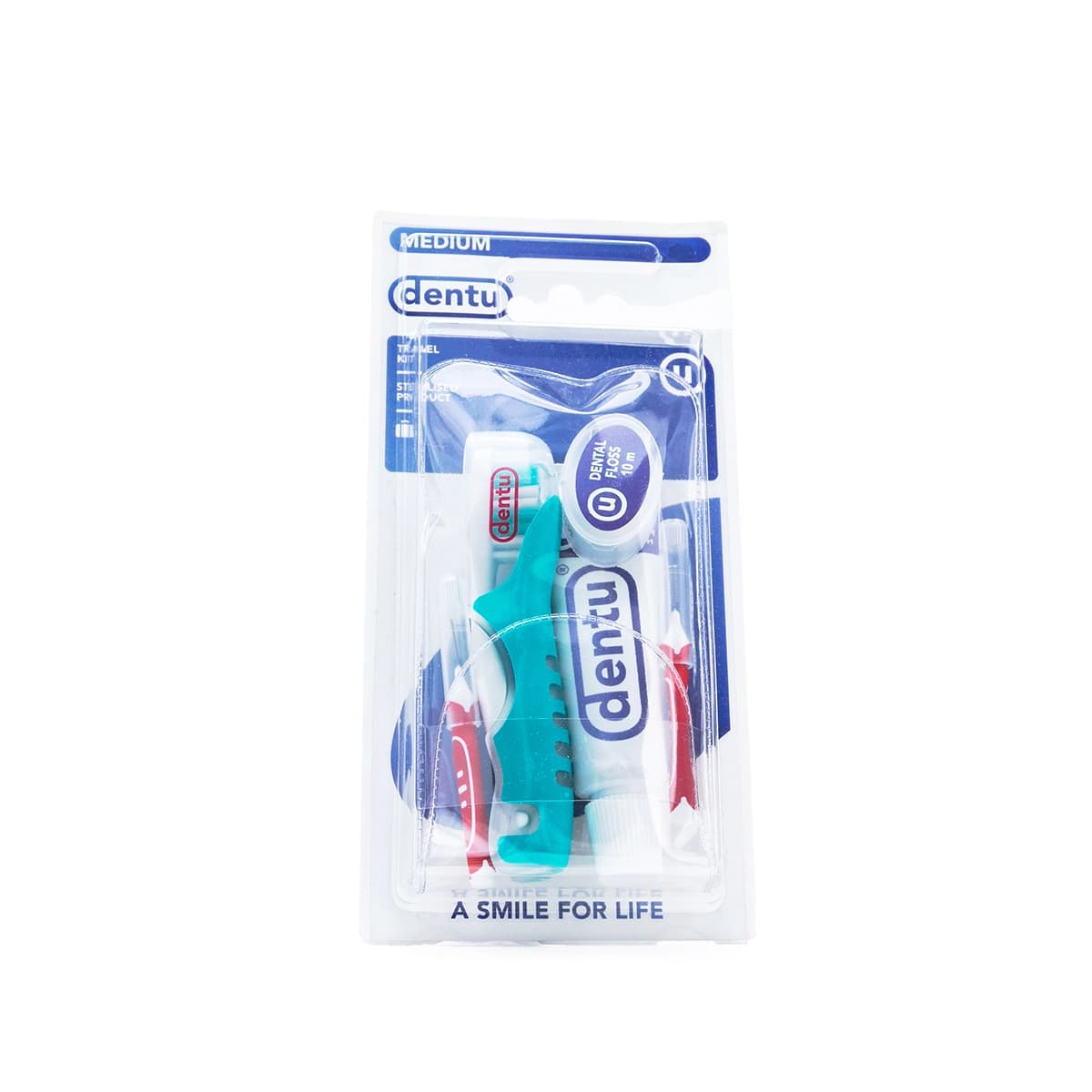 Dentu, Adult Toothbrush, Travel Set, 5 Pcs - 1 Kit (Larawan 1 ng 1)