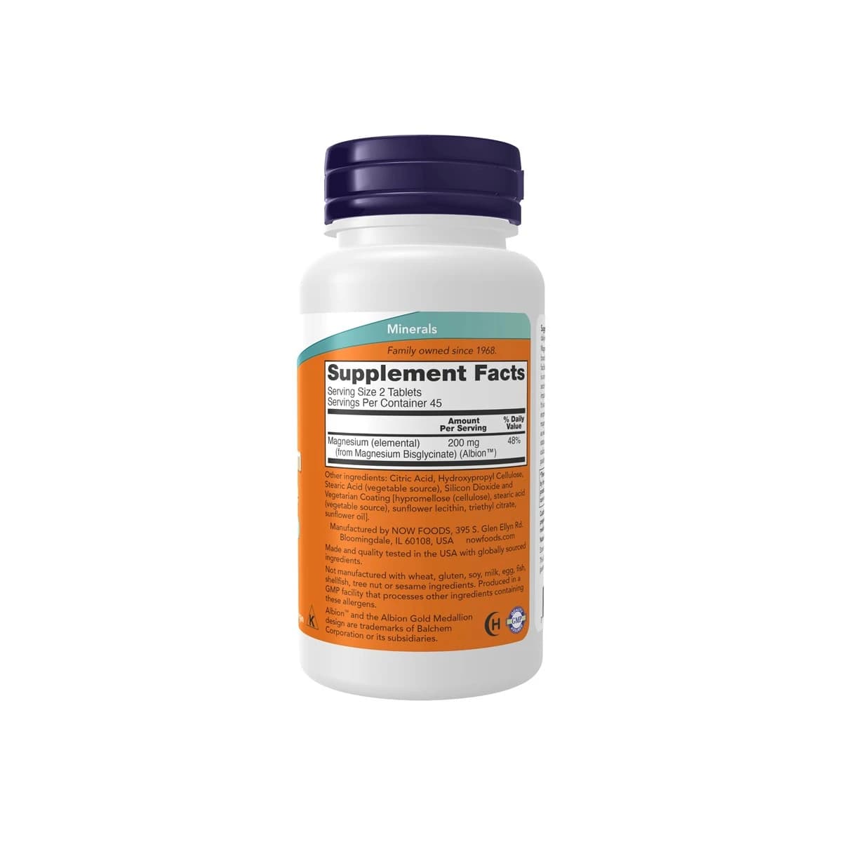 Now, Magnesium Glycinate, Nervous System Support - 90 Tablets (Image 1 of 3)