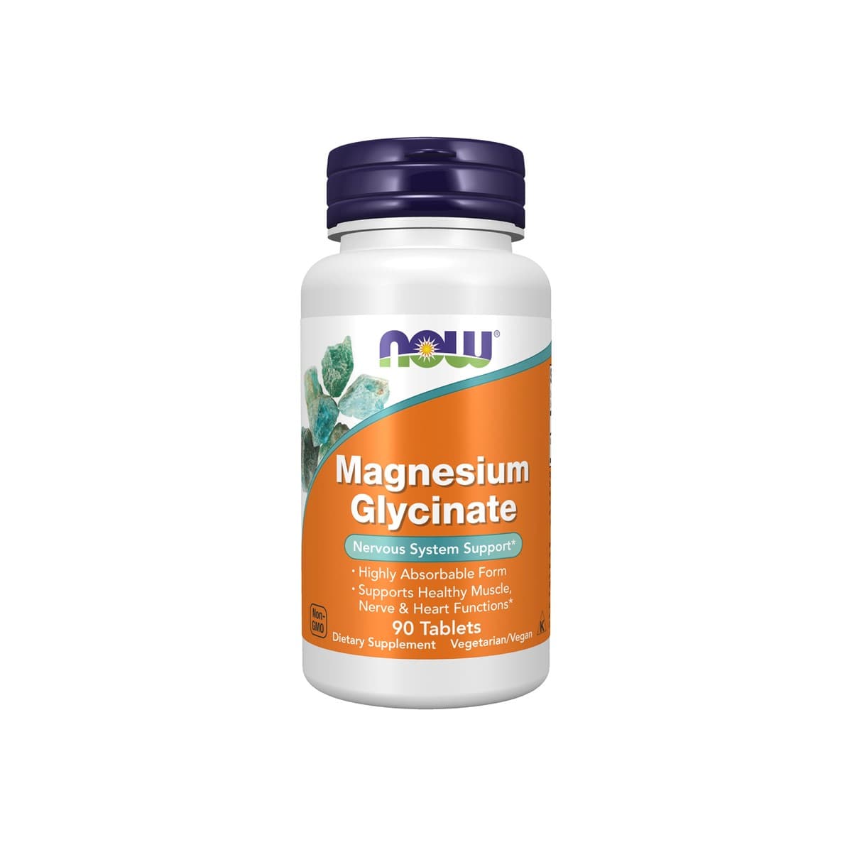 Now, Magnesium Glycinate, Nervous System Support - 90 Tablets (Image 3 of 3)