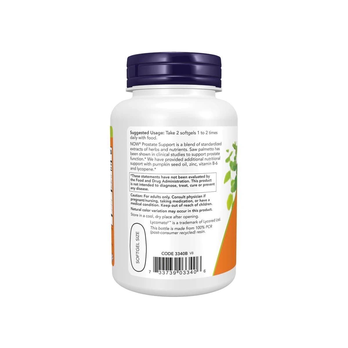 Now, Prostate Support, Support Prostate Health - 90 Capsules (Image 2 of 3)