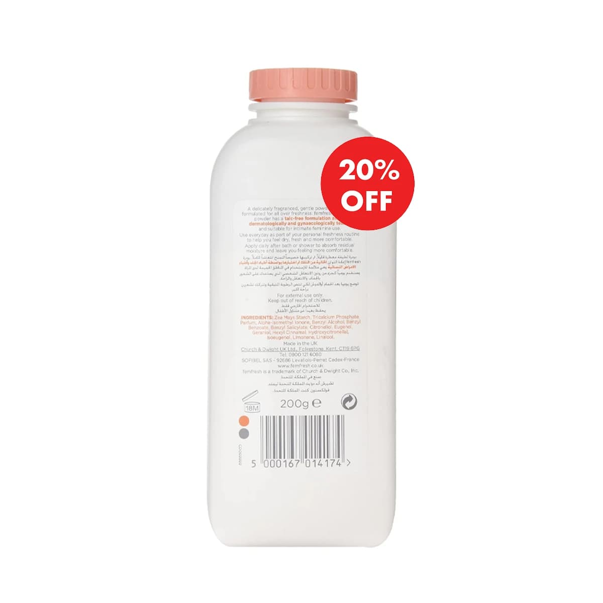 Femfresh, Intimate Powder - 200 Gm (Larawan 2 ng 2)